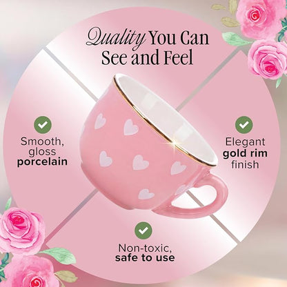 Giggle & Honey® Pink Heart Tea Party Set - Image 6