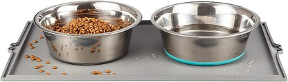 Deep Stainless Steel Anti-Slip Dog Bowls by PEGGY11