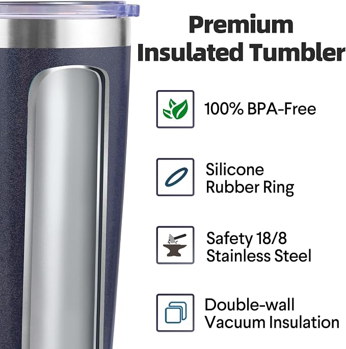 Volhoply 20oz Stainless Steel Tumbler - Image 3