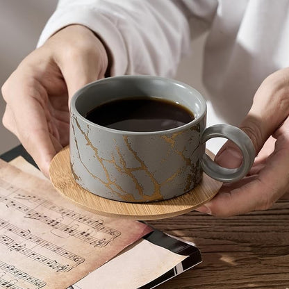 LUKA 6 Ounce Porcelain Stackable Espresso Cups - Image 7