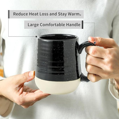 Hasense Coffee Mugs Ceramic, 15 oz Large Coffee Cups - Image 5