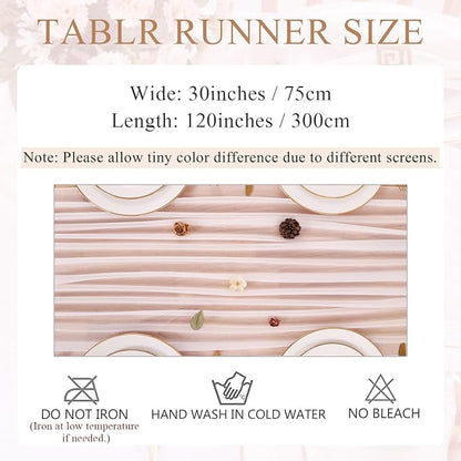 10FT White Chiffon Table Runner 30x120 Inches Romantic Sheer Table Runner Boho - Image 3