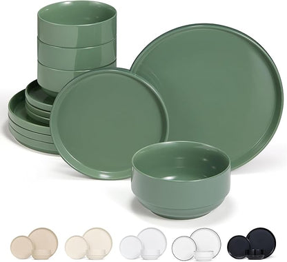 Ceramic Dinnerware Set, 12-Piece Service by VaseVessel