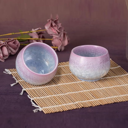 KAMMAK Japanese Tea Cups, 6.7 Oz Small Handmade Ceramic Teacups, Loose Leaf and - Image 3