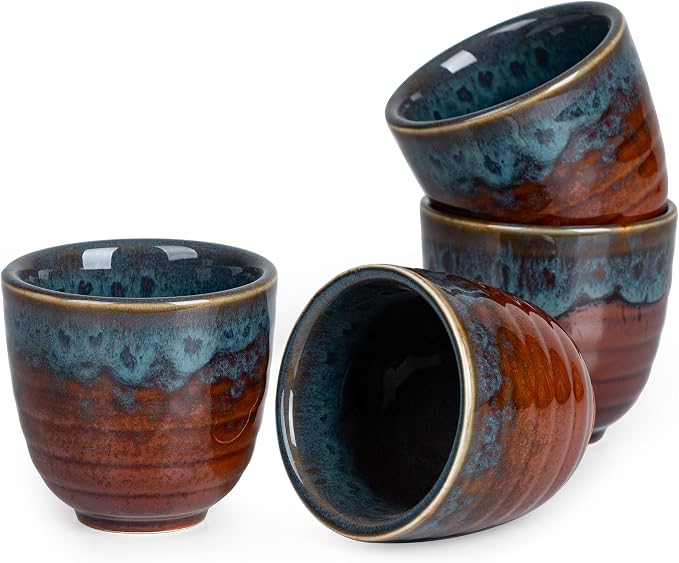 Ceramic Japanese Tea Cups, 5 oz Tea Cup, Chinese Tea Cup, Asian Teacup by Tacuhy