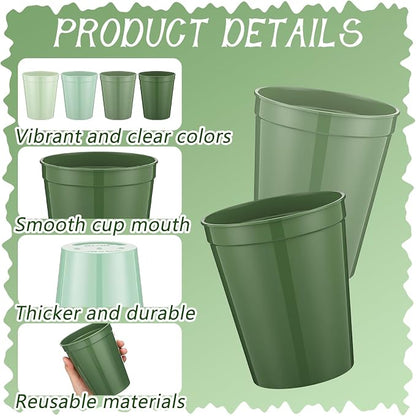 Yungyan 24 Pcs Reusable Plastic Cups 16 Oz Baby Shower Cups - Image 2