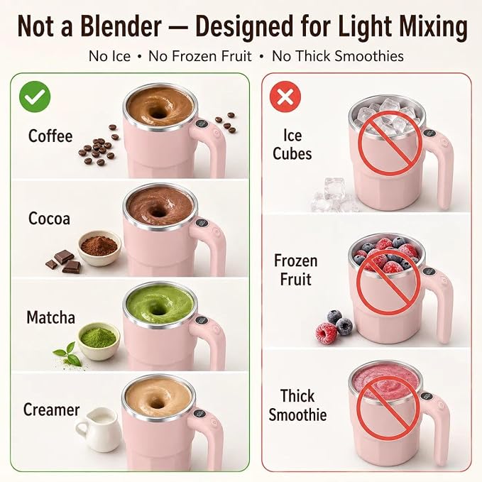 Self Stirring Coffee Mug, 12oz Rechargeable Magnetic Mixing Cup - Image 6