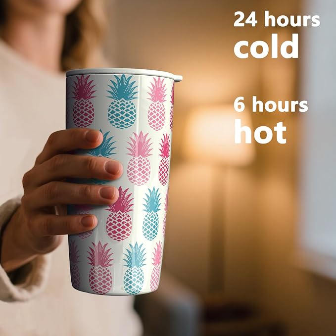 TILUCK 20 oz Insulated Coffee Tumbler - Image 3