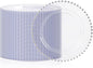 100Pcs Clear Plastic Dinner Plates by supernal