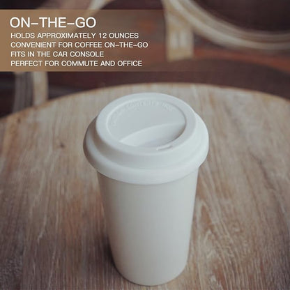 Double Wall Insulated Ceramic Cup, I Am Not a Paper Cup, Ceramic Travel Cup - Image 6