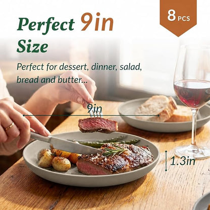 Deep Dinner Plates Set of 8 Alternative - Image 2