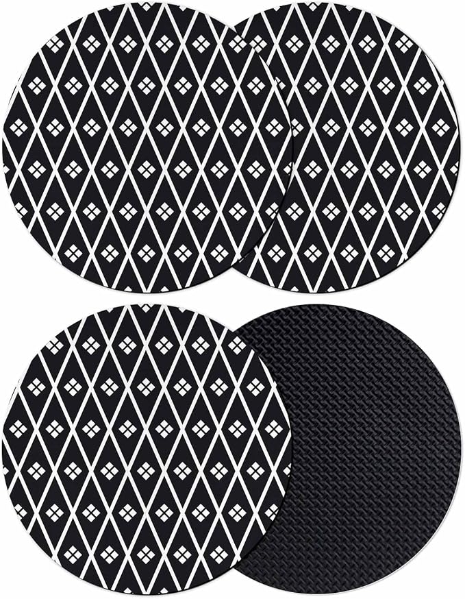 Minimalist Art Coasters Set of 4, Absorbent Coasters by Unknown