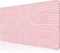 iCasso Pink Desk Matt for Desktop, Cute Desk Pad Mat, Large Mouse Pad, Anti-Slip Big Mousepad with Stitched Edges, Keyboard Pad for Computer(Pink)