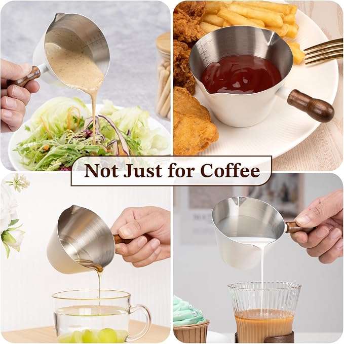 Amrules Espresso Cup, 6.8 oz/200 ml Stainless Steel Coffee Shot Measuring Cup - Image 7