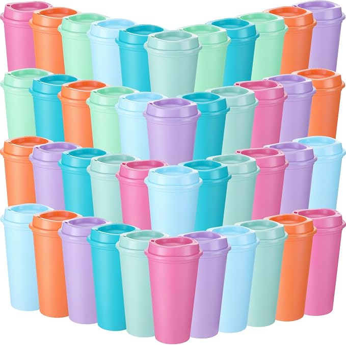Honeydak 45 Pack 16 oz Reusable Coffee Cups by Honeydak