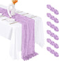 6 Pack Lavender Cheesecloth Table Runner 20 x 120 Inch Gauze Table Runner by Unknown
