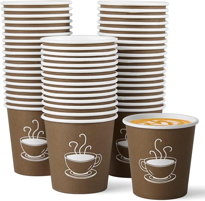 TV TOPVALUE 600 Pack 4 oz Paper Cups, Small Disposable Coffee Cups, Paper by TVTOPVALUE