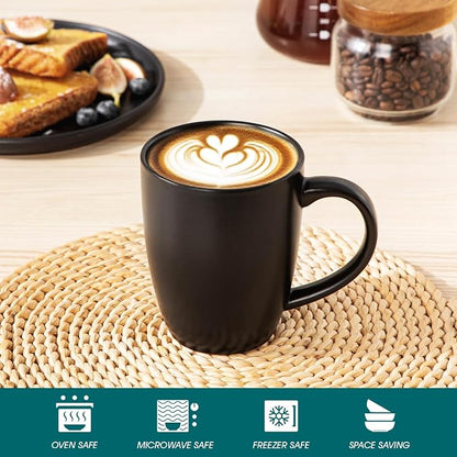 vancasso PLAYA Ceramic Coffee Mug Set of 6, 16 Oz Tea Cups - Image 4