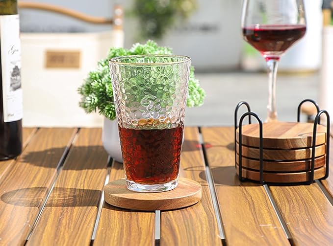 WLWNWFT Wood Coasters for Drinks Tabletop Protection - Image 2