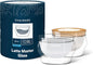 ovalware 8.5oz Double Wall Latte Cups, Latte Set of 2 by Ovalware