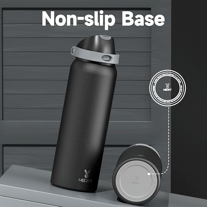 40 oz Insulated Water Bottle for Sports: Meoky Stainless Steel Water Bottle - Image 7