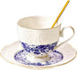 TATSUMI Interglio Embossed Bone China Tea Cup and Saucer Set, 3 Pieces Vintage by TATSUMI