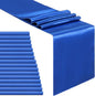 Navy Table Runners 16 Pack 12x108 inch Silk Satin Smooth Fabric | Satin Table by B-COOL