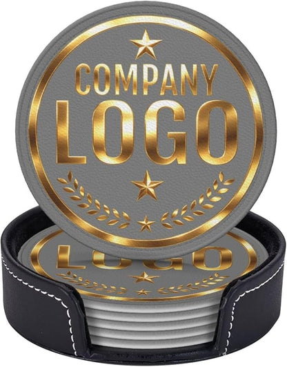 Custom Coaster with Logo by Handmade