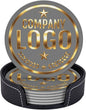 Custom Coaster with Logo by Handmade