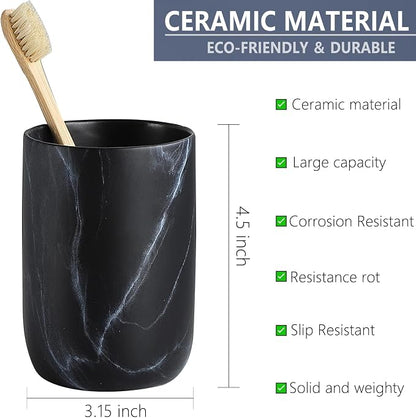 Black Marble Toothbrush Holder - Image 7
