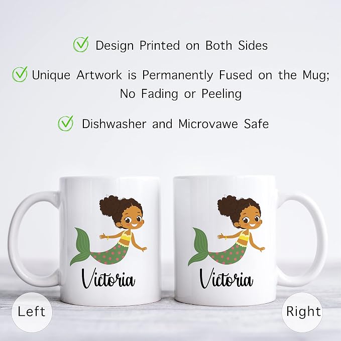 Personalized Mug for Kids, Girls | Customized Hot Chocolate, Coffee & Tea Cup | - Image 2