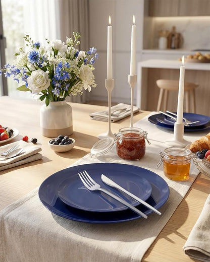 PULOTE 100PCS Blue Plastic Plates - Image 3