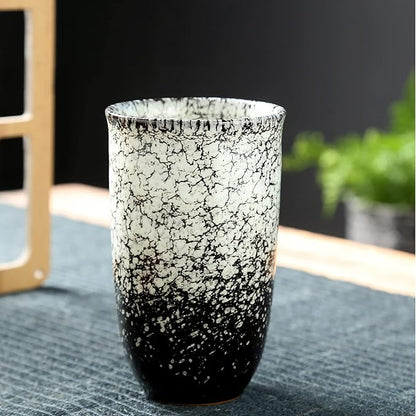 Japanese tea cups Set of 2 Chinese/Japanese style 16oz Handle-less Ceramic Tea - Image 2