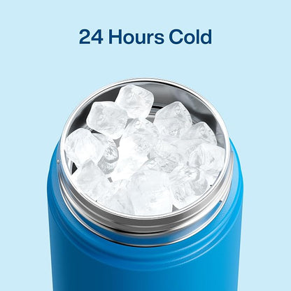 Kids Insulated Water Bottle - 12oz Stainless Steel Water Bottle with Dual Spouts - Image 4