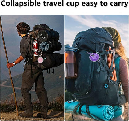 Litoexpe 2 Pack Silica gel Collapsible Travel Cup 270ml, Portable Folding - Image 6