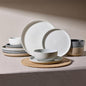Famiware Milkyway 12-Piece Stoneware Dinnerware Set, Dishes Set by Famiware