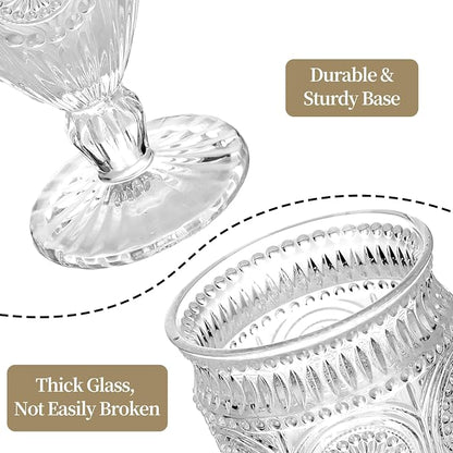Darlion Goblets, Water Glasses, Goblet Glasses, Food-Grade Glass, Thick Glass - Image 7