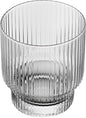 Restaurantware-Vetri 10 Ounce Old Fashioned Glasses, 6 Ribbed Whiskey Glasses - No-Lead, Dishwashable, Clear Glass Tumblers For Scotch, For Drinking Liquor, Cocktail, Bourbon, Cognac, And More