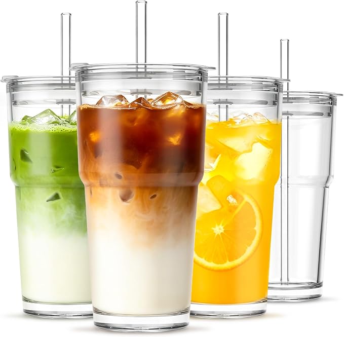 INSETLAN 20 oz Glass Tumbler by INSETLAN