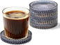 Coasters Set of 6 for Drinks, 3.8 Inch Large Coasters for Coffee Table by Unknown