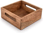 Square Burning Finish Mango Wood Napkin Holder by Samhita