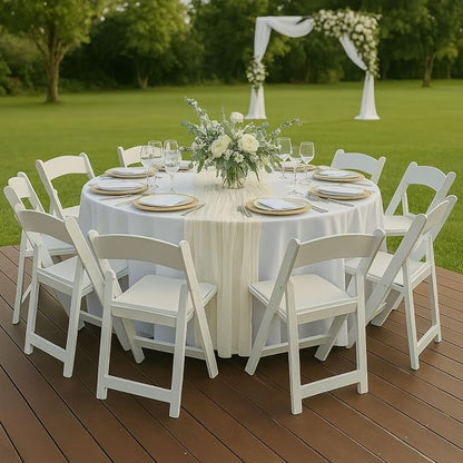 10FT Beige Cheesecloth Table Runner 120 Inch Rustic Boho Gauze Cheese Cloth - Image 6