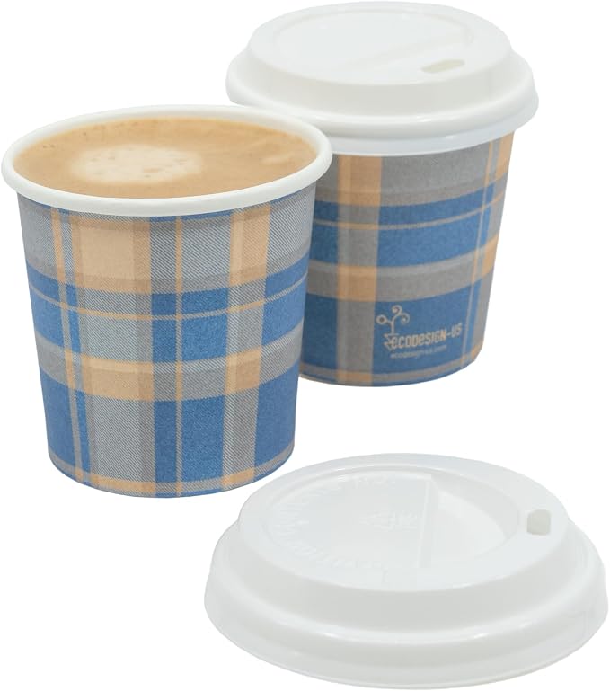 4 Oz Espresso Cups with Lids - Image 7