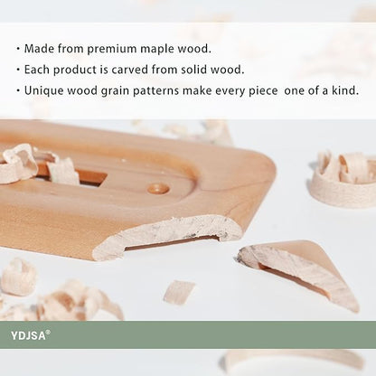 Elegant Maple Wood Cover For Double Toggle Light Switch Plate Durable And Stylish Switch Plate Replacement