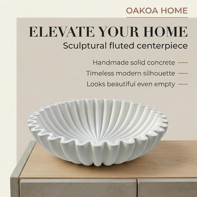 OAKOA White Decorative Bowl - Image 3