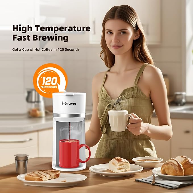 Horavie Mini Single Serve Coffee Maker - Image 2