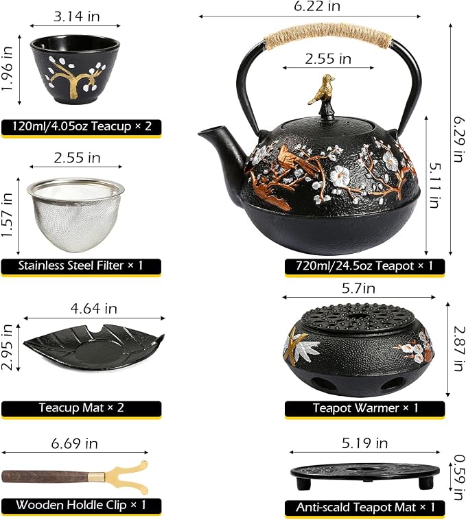 Dyna-Living Cast Iron Teapot - Image 2
