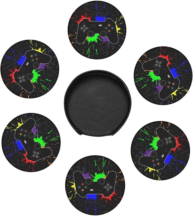 Game Joystick Gamer Cool Splash Coasters - Image 4