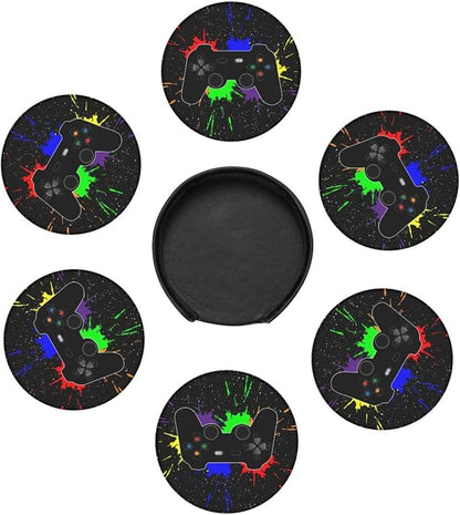 Game Joystick Gamer Cool Splash Coasters - Image 4