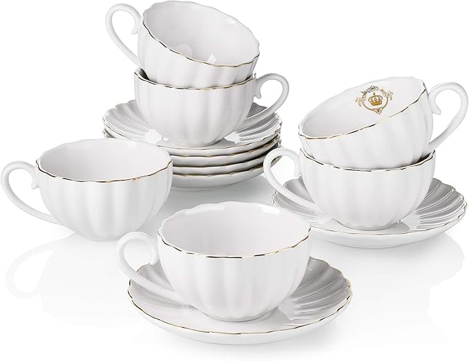 Royal Tea Cups and Saucers, by Amazingware